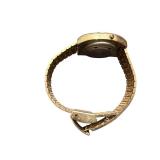 Vintage Delta Imprex Corp Digital Watch with Gold-Tone Stainless Steel Band