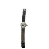 U.S.N. B.U. Ships Quartz Wristwatch with Black Fabric Band