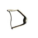 Vintage Stainless Steel Digital LED Wristwatch with Red Display