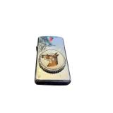 Vintage Zippo Metal Lighter with Horse Head Emblem