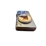 Vintage Zippo Metal Lighter with Horse Head Emblem