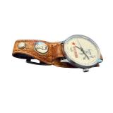 Vintage USSR Perestroika Wristwatch with Gorbachev Portrait and Leather Band