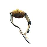 Panerai Radiomir 8 Days Gold Tone Mechanical Watch with Black Leather Strap