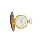 Antique Mechanical Pocket Watch with White Enamel Dial