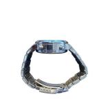 Analog Digital Stainless Steel Wrist Watch with Metal Band