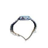 Analog Digital Stainless Steel Wrist Watch with Metal Band