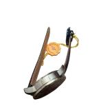 Stuhrling Original Chronograph Watch with Black Leather Band