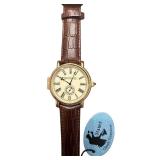 Stauer George Chatterton Watch with Brown Leather Band