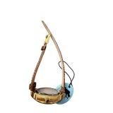 Stauer Roman Numeral Gold-Tone Wristwatch with Leather Band and Tag