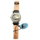Stauer Skeleton Mechanical Wristwatch with Black Leather Band