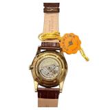 Stuhrling Original Automatic Wristwatch with Brown Leather Strap