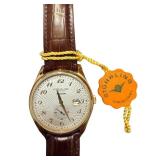 Stuhrling Original Automatic Wristwatch with Brown Leather Strap