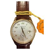 Stuhrling Original Automatic Wristwatch with Brown Leather Strap