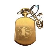 Stauer Pocket Watch with Chain and Moon Phase Display