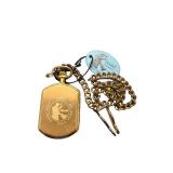 Stauer Pocket Watch with Chain and Moon Phase Display