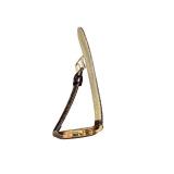 Stauer Swiss Made Gold-Tone Wristwatch with Brown Leather Band