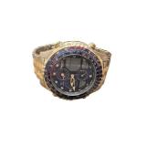 Citizen Navihawk Chronograph Watch with Stainless Steel Two-Tone Band