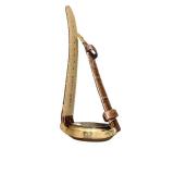 Stauer Gold Tone Quartz Watch with Brown Leather Band