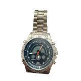 Stawei Stainless Steel Chronograph Wristwatch with Metal Band