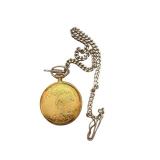 Paul Breguette Swiss Made Gold Tone Pocket Watch with Chain