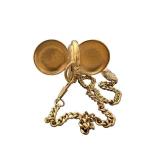 Antique Waltham Pocket Watch with Gold-Tone Case and Chain