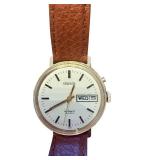 Sekonda Automatic 21 Jewels Wristwatch with Brown Leather Strap