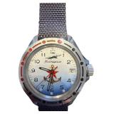 Vostok Komandirskie Russian Mechanical Watch with Compass Strap