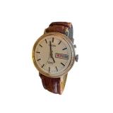 Sekonda Mechanical Wristwatch with Brown Leather Strap