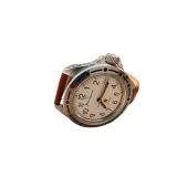 Vremir USSR Komandirskie Mechanical Wristwatch with Brown Leather Strap