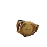 Vostok Komandirskie Russian Wristwatch with Brown Leather Band