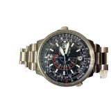 Citizen Eco-Drive Chronograph Wristwatch with Stainless Steel Bracelet