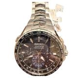 Seiko Coutura Radio Sync Solar Stainless Steel Watch with Tags
