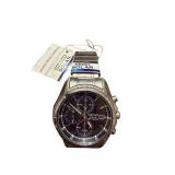 Seiko Solar Stainless Steel Chronograph Wristwatch with Tag