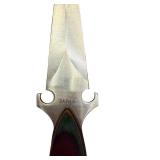 Frost Cutlery Japan Boot Knife with Sheath and Wood Handle