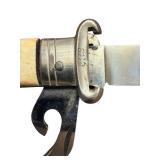 Vintage Multi-Function Knife with Bone Handle and Tools