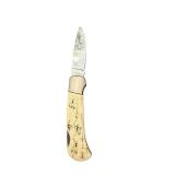 Sabre Stainless Folding Pocket Knife with Etched Wildlife Handle
