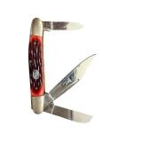 Lot of 2 Vintage Pocket Knives with Jigged Handles and Multi-Blade Design