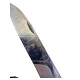 Vintage Swiss Army Style Pocket Knife with Corkscrew and Red Emblem Handle