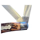 Set of 2 Schrade USA Middleman Jack Pocket Knives with Stag Handles