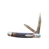 Lot of 2 Vintage Folding Pocket Knives - Sabre and Stag Handle