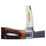 Remington Mini Trapper Bullet Knife with Stag Handle and Box