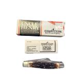 Schrade Uncle Henry 897UH Stockman Pocket Knife with Staglon Handle and Box