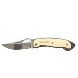 Mossberg Folding Pocket Knife with Sheath and Bone Handle