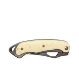 Mossberg Folding Pocket Knife with Sheath and Bone Handle