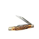 Camillus New York Stag Handle Folding Pocket Knife with Original Box