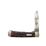 Western USA 539 Folding Pocket Knife with Etched Bear Design