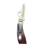 Spyderco Stainless Steel Serrated Folding Pocket Knife Seki-Japan