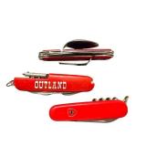 Outland Red Swiss-Style Pocket Knife Multi-Tool with Corkscrew