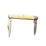 Vintage Winchester Two-Blade Pocket Knife with Engraved Handle