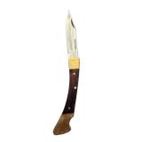 Stainless Steel Folding Pocket Knife with Wood Handle